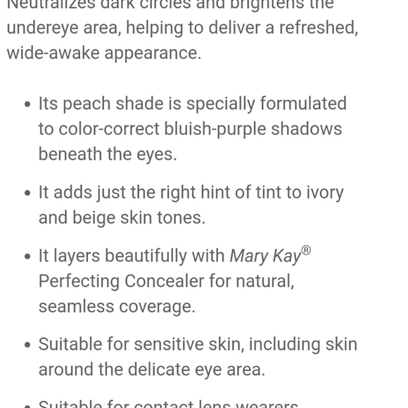 💥2/$20 Mary Kay Undereye Corrector all skin types - Picture 3 of 5